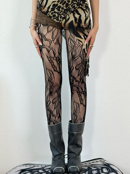 Y2K Color Options Asymmetrical Tights Design 5