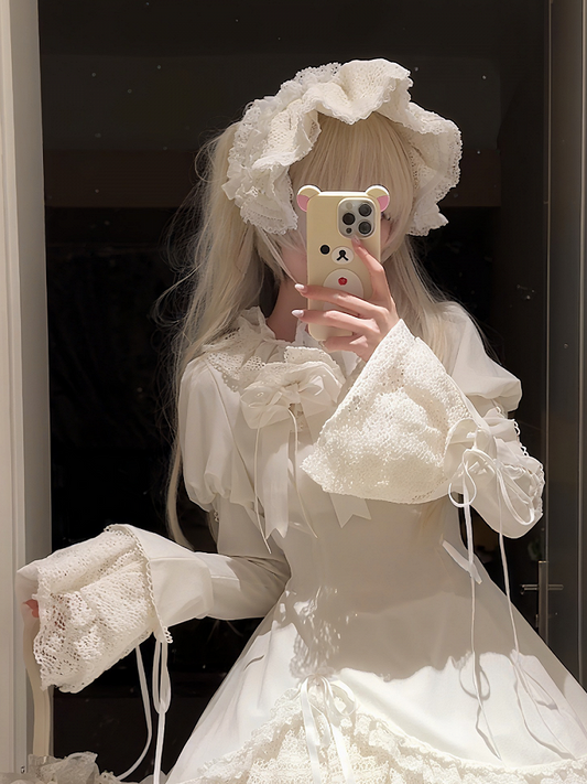 Bonnet blanc / noir et blanc