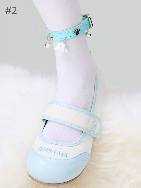 Sweet Adjustable Buckle Leg Loop With Bells And Charm