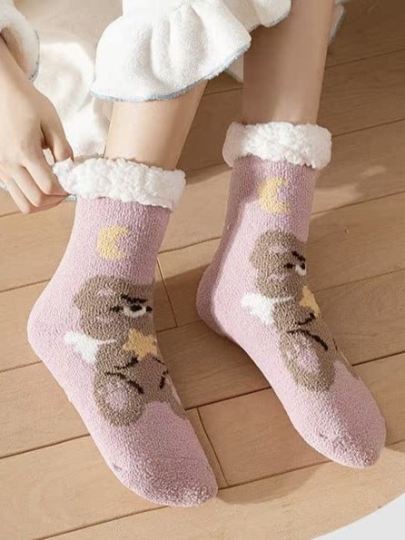 Bear Winter Socks 7 Options Cartoon