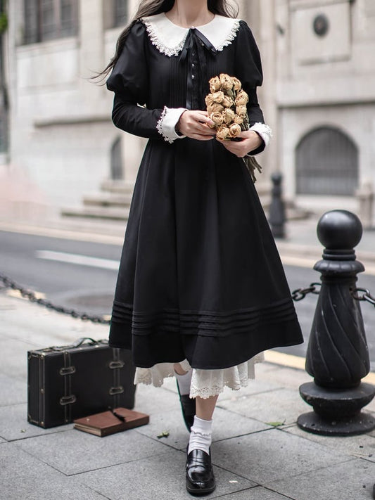 Elegant Dress Juliette Black Sleeves