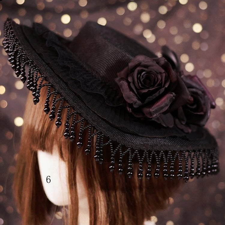 Trim Gothic 11 Floral Lace Hat Beaded Elegant Options Design Charm