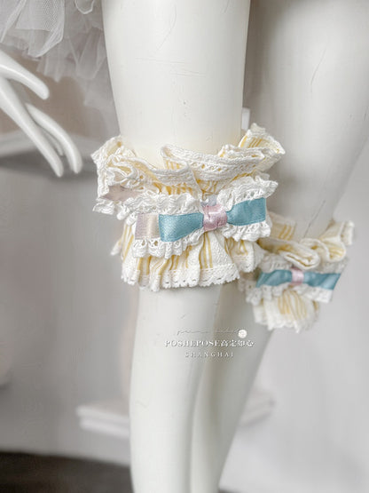 Robe rose et bleue Sweet Princess à volants bouffants et à volants superposés