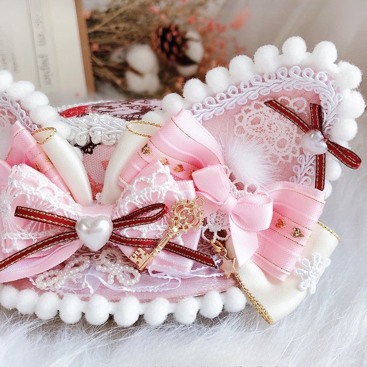Mini Wonderland Cat Vibes Ohren Hut Alice in Pink