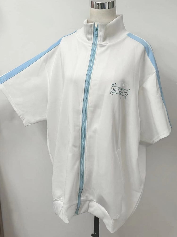 Star Embroidery Tenshi T-shirt Bunny And WhiteBlue Kaiwai