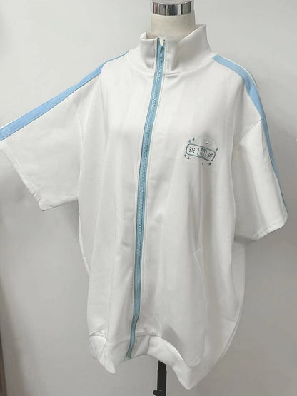 Star Embroidery Tenshi T-shirt Bunny And WhiteBlue Kaiwai