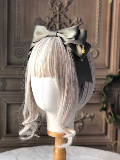 Crown Lolita Bow Optionen mit Charm Farbe Golden Large KC – 15