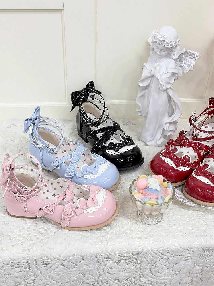 Blue Jane Lolita / Schuhe Schwarz Rot Pink Sweet Mary