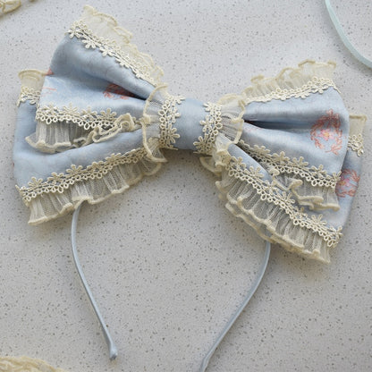 / Beige Pink Bowknot KC Mint Blue