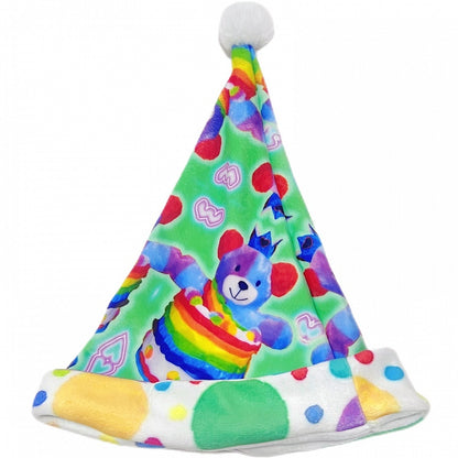 Cartoon Christmas Decorated Y2K Pompon Hat Colorful Print
