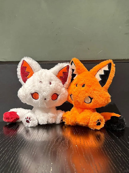 Orange Pastel Goth Fox Plushie