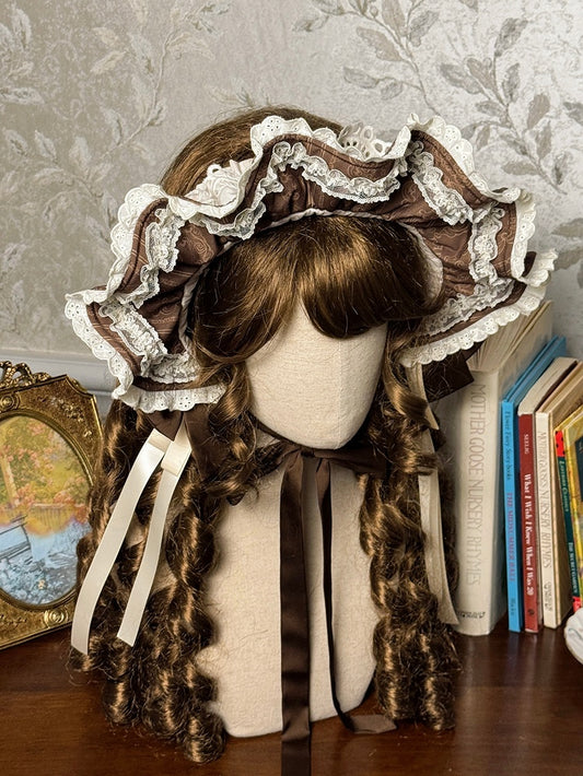 Blue / Brown Lolita Bonnet