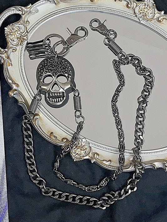 Accessory Charm Dress Chain Silver Skeleton