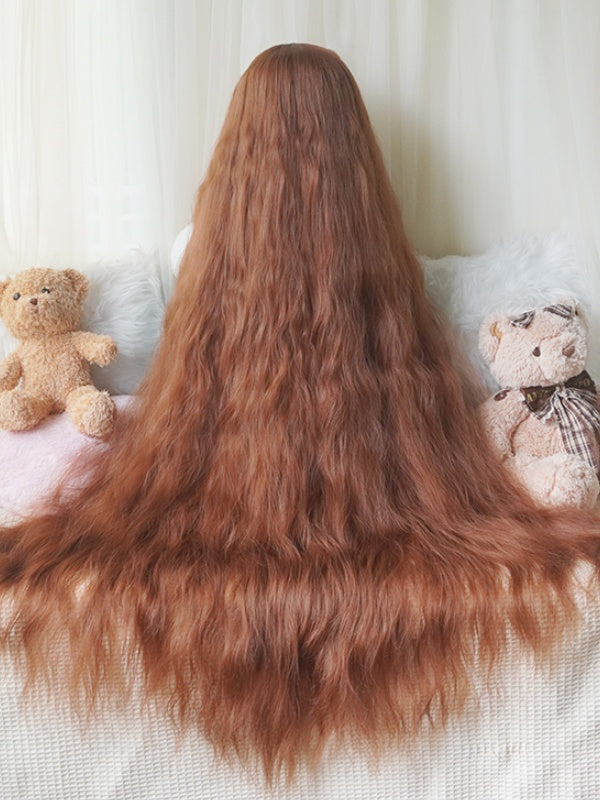 Blonde/Caramel/Light Brown/Black Long Wavy Wig