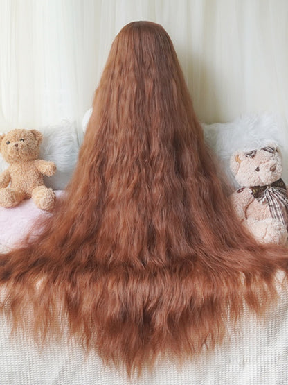 Blonde/Caramel/Light Brown/Black Long Wavy Wig