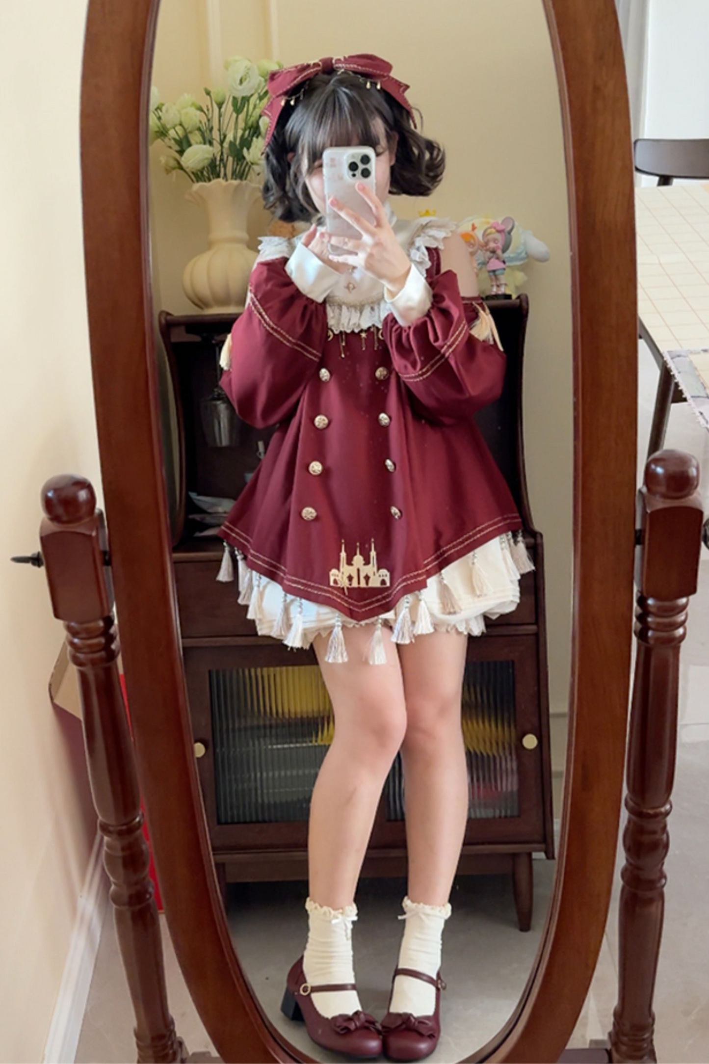 + Lolita Big Dress Doll Classical Pants Inner Ribbon