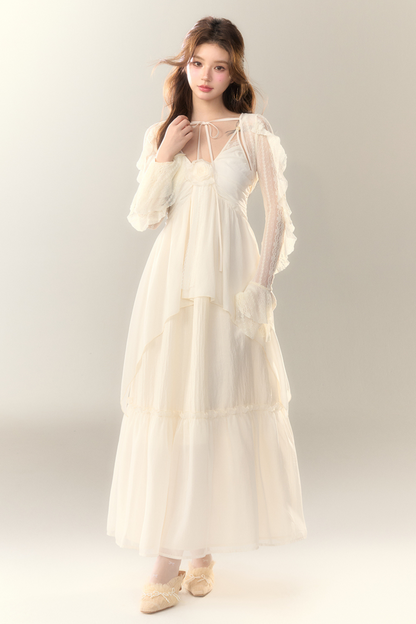 short French sheer cardigan