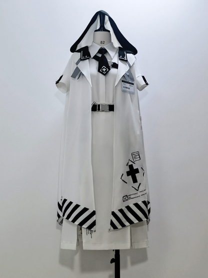 Cyberpunk Ouji Fashion Sleeveless Robe Buckle Strap Closure