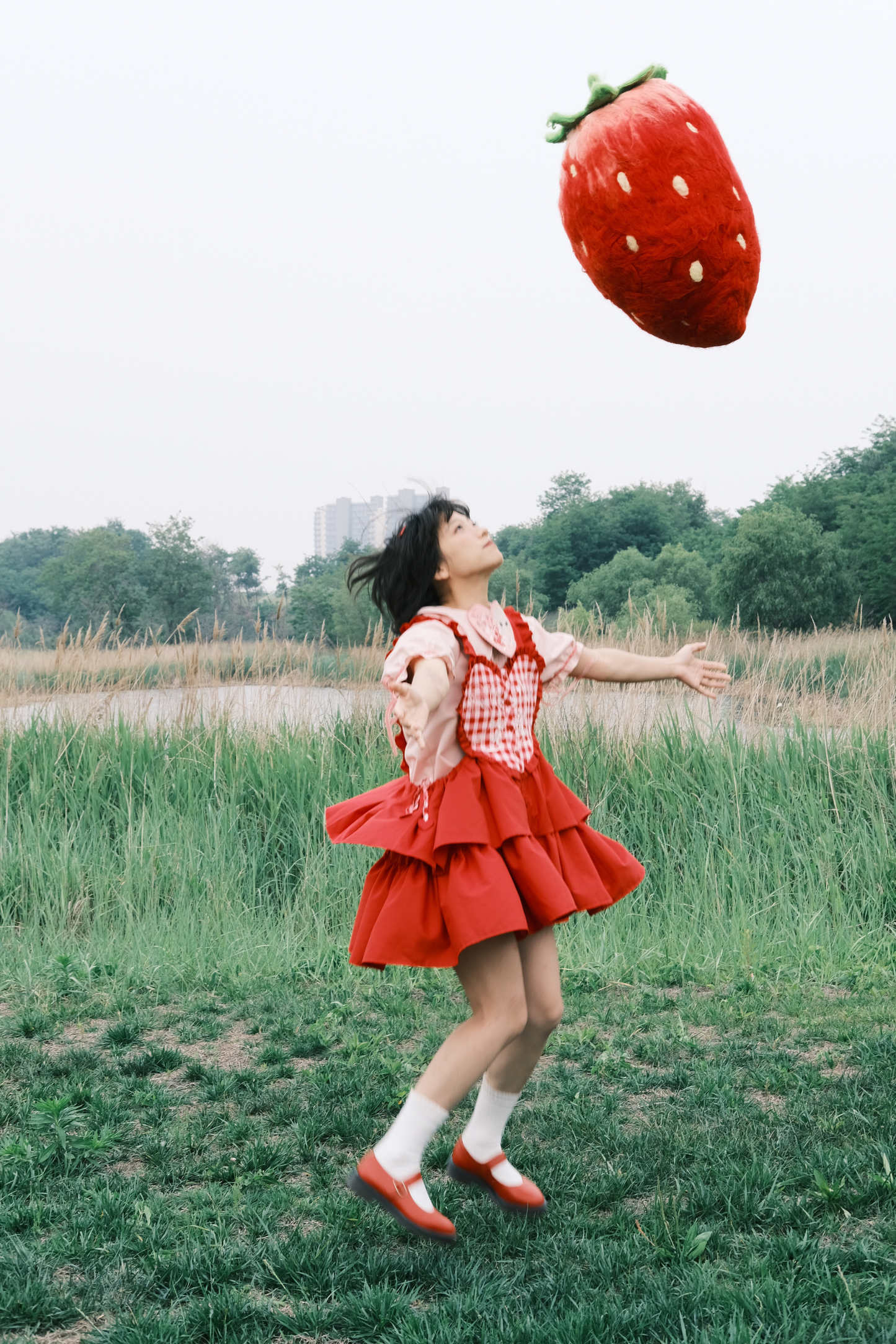 Pulloverrock Schürze Herz Hase