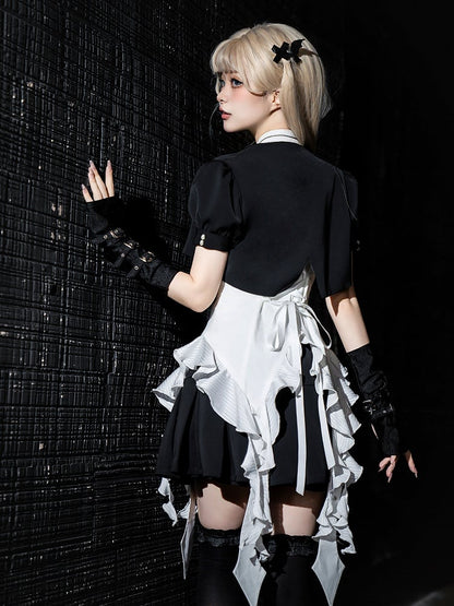 Pleat Skirt Black Box