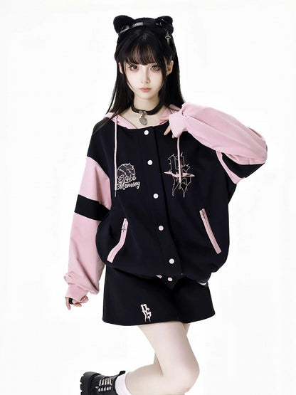 黒の刺繍スカート