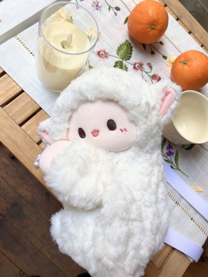 Cute Little Lamb White Plush Backpack/Crossbody