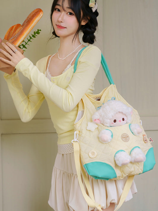 Design Crossbody Bag Cut-out YellowGreen