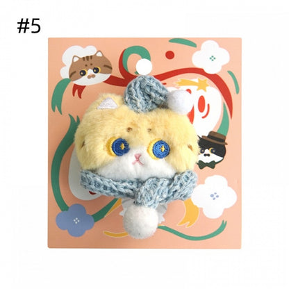 Cute Kitty-shaped Plush Brooch