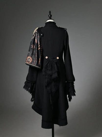Fashion Black Sleeves Outfit Top Lolita - Long Knight + Ouji