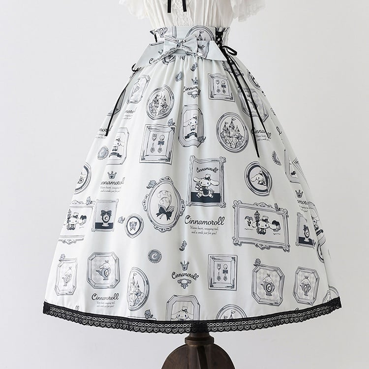 Cinnamoroll Picture Frame Lolita Skirt