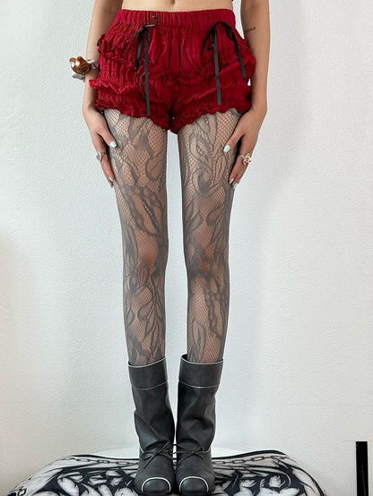 Y2K Color Options Asymmetrical Tights Design 5