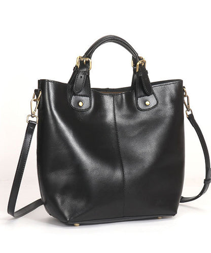Bag Leather Large Chic Capacity Calf Tote Brown