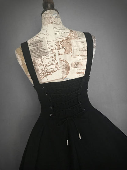 Jupe mouchoir taille haute grande taille noir bleu