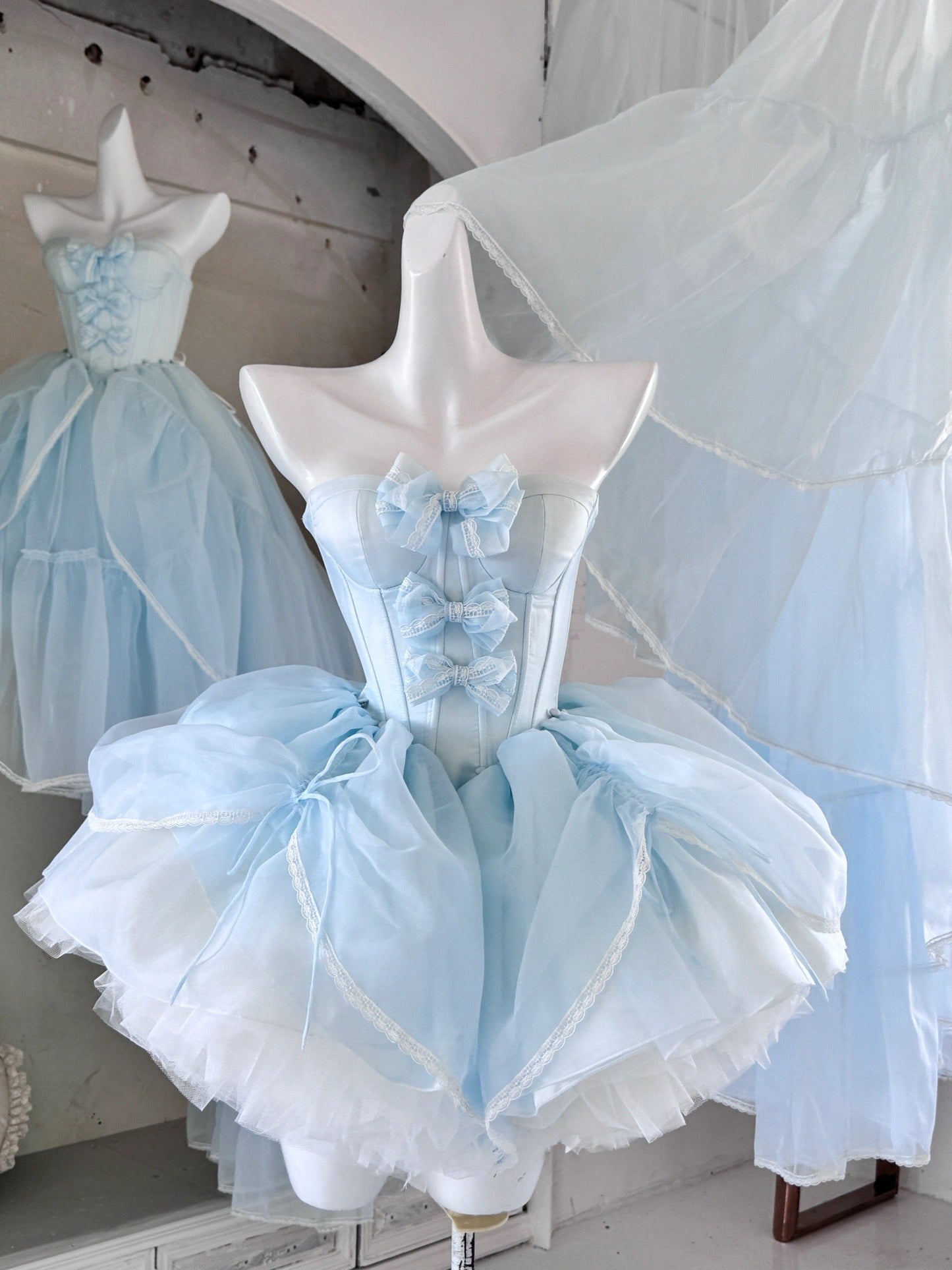 Blue Sakura Princess Dress Set