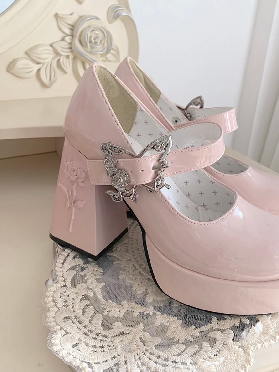 Dreamland Butterfly Bling High Heels