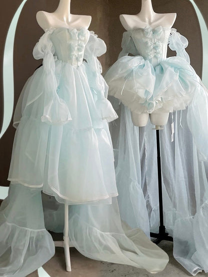 Blue Sakura Princess Dress Set