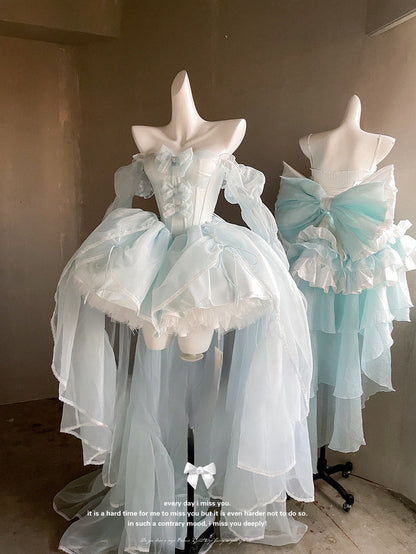 Blue Sakura Princess Dress Set