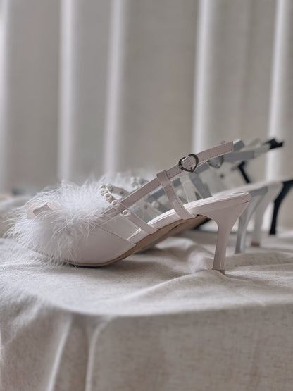 Half Dream Feather Heels