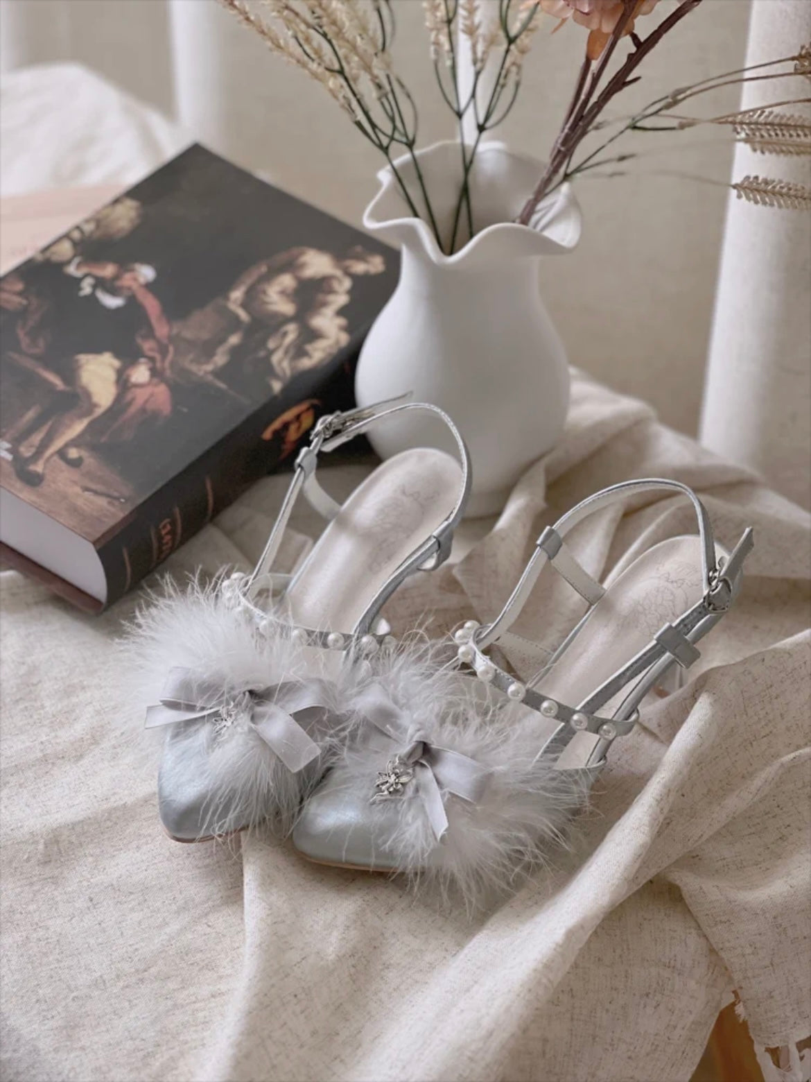 Half Dream Feather Heels