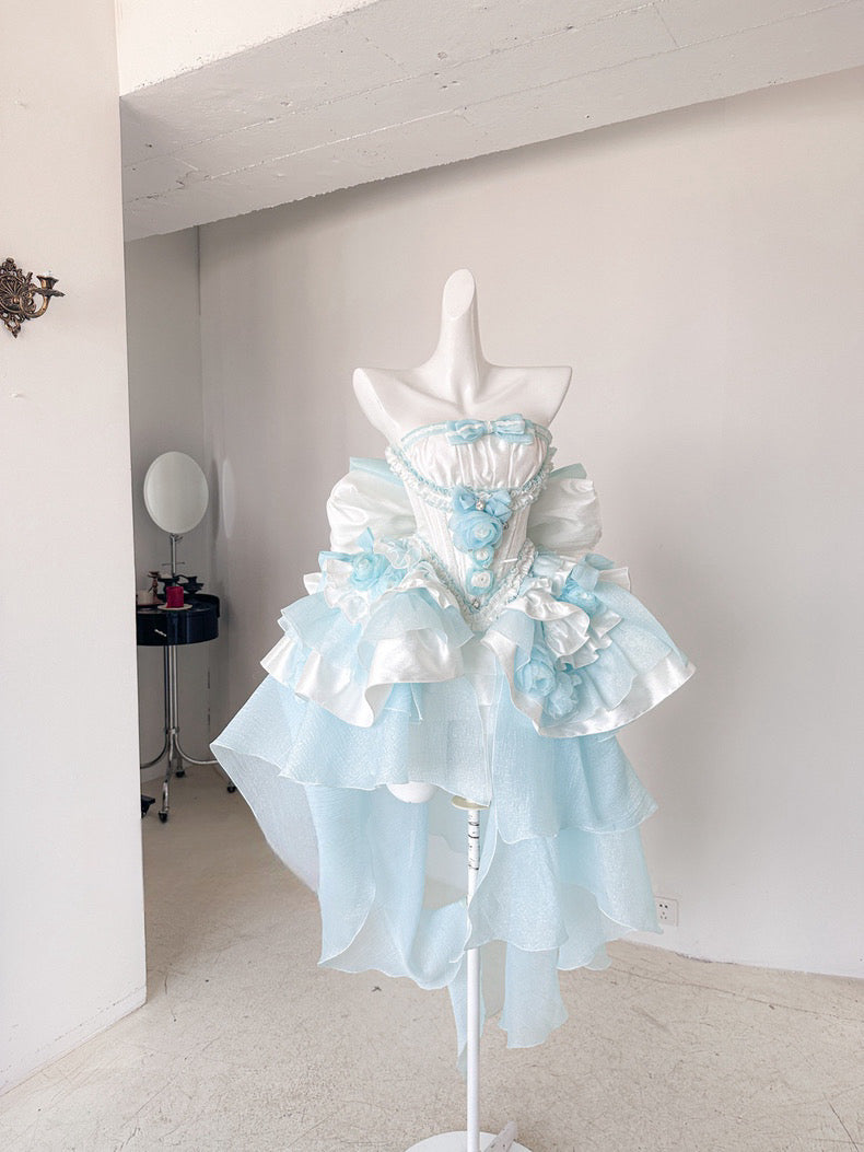 Dreamlike Grace Blue Princess Dress Set