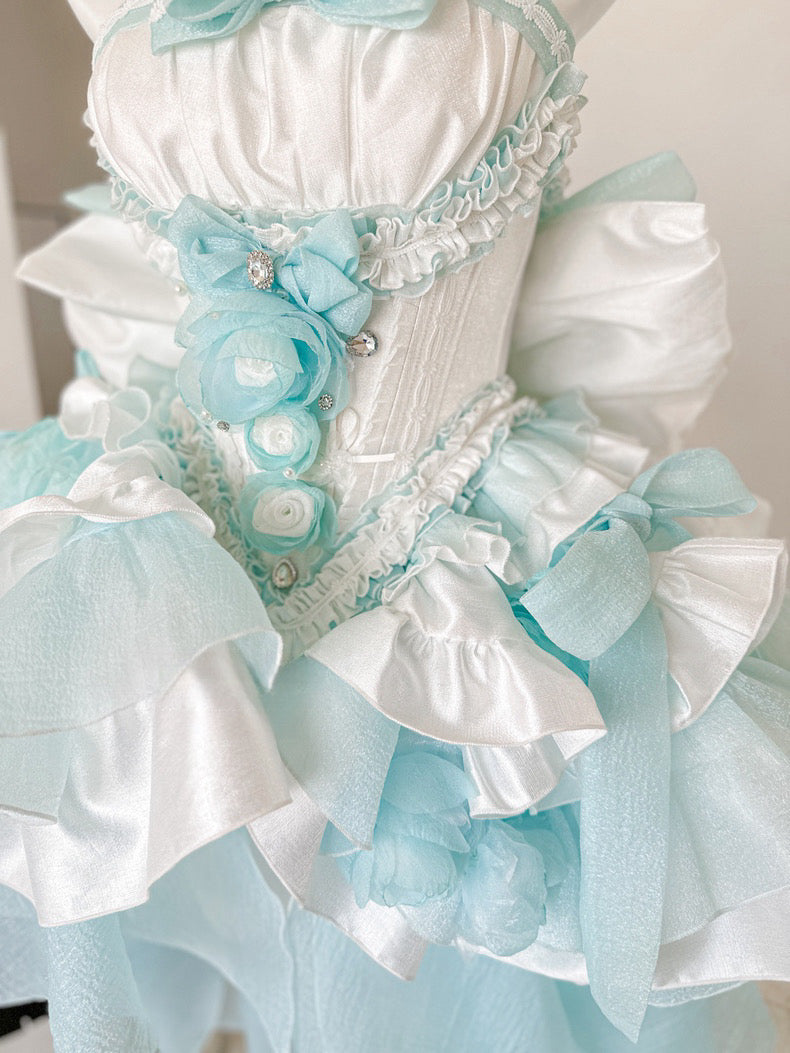 Dreamlike Grace Blue Princess Dress Set