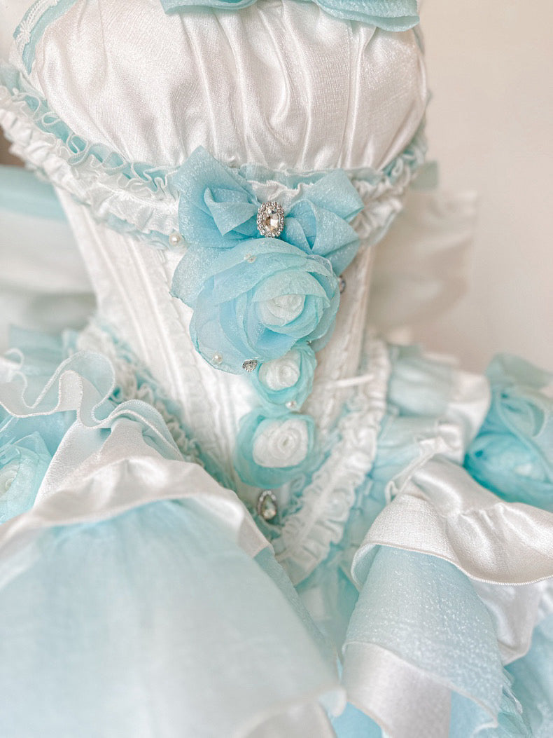 Dreamlike Grace Blue Princess Dress Set