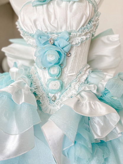 Dreamlike Grace Blue Princess Dress Set