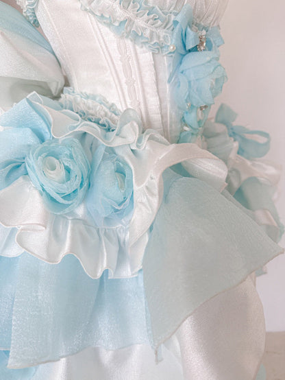 Dreamlike Grace Blue Princess Dress Set