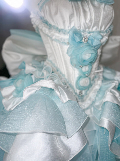 Dreamlike Grace Blue Princess Dress Set