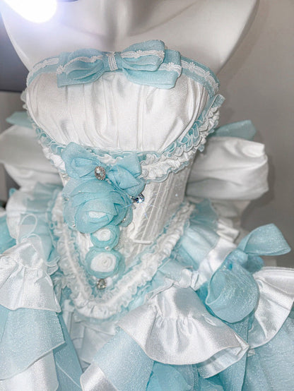 Dreamlike Grace Blue Princess Dress Set