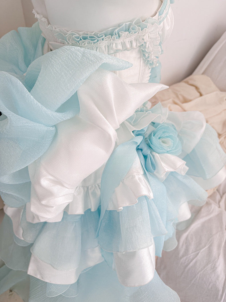 Dreamlike Grace Blue Princess Dress Set