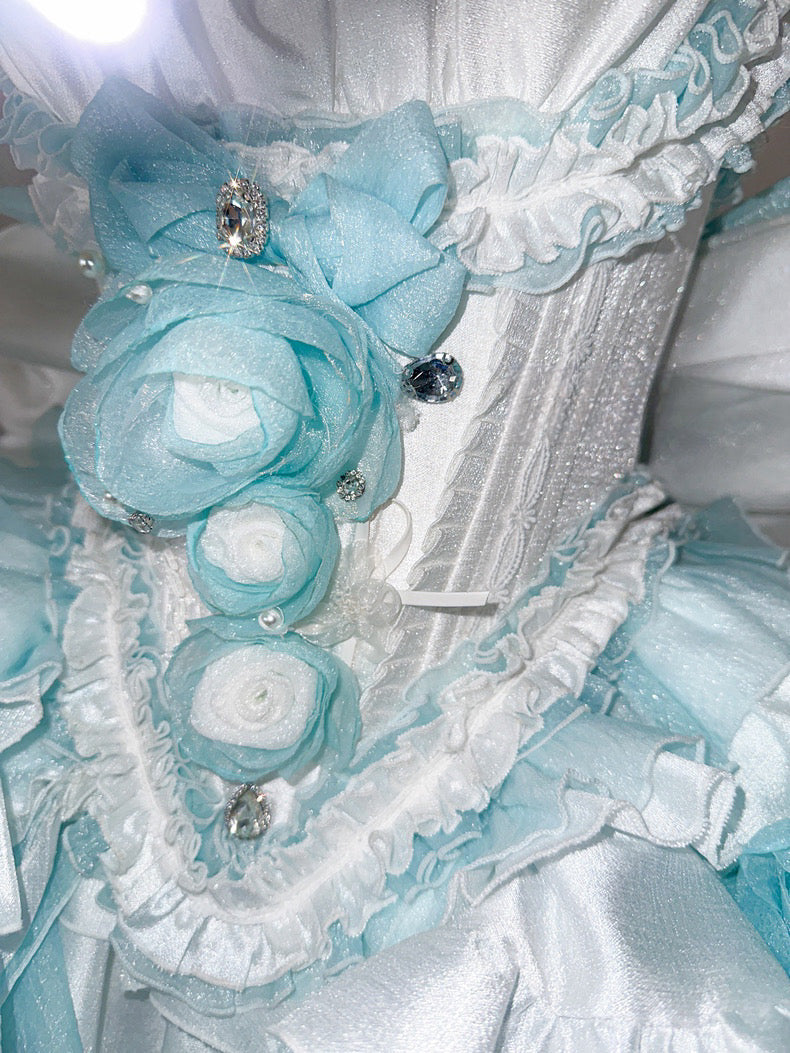 Dreamlike Grace Blue Princess Dress Set