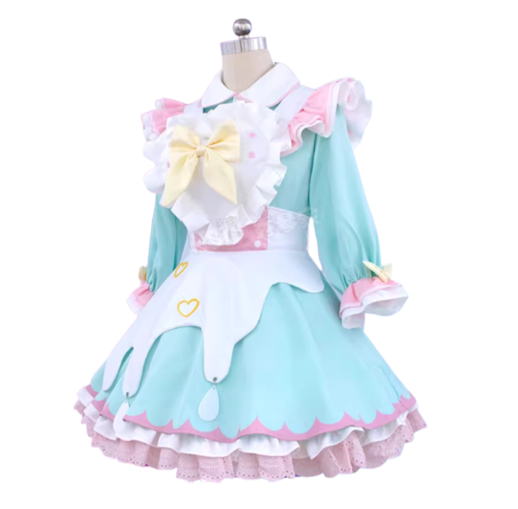 NEEDY GIRL OVERDOSE Mint Green Maid Apron Dress Lolita-Style Cosplay Costume