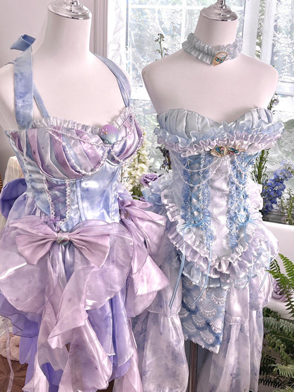 Elegant Mermaid Tears Rococo Dress